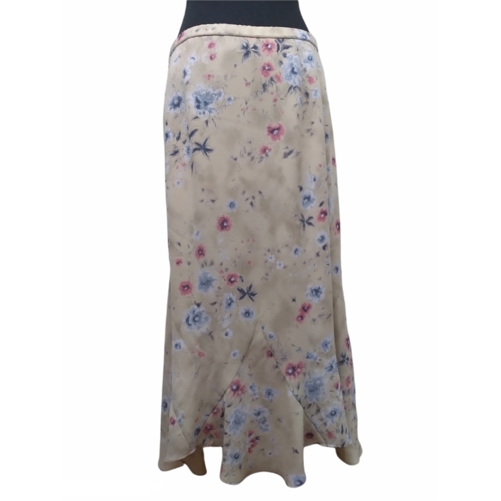Pendleton floral maxi skirt with zip waist sz 10
